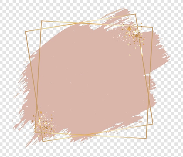 Pink paint with golden frame