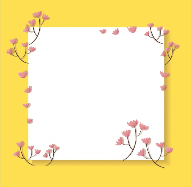 pink pastel flower and background vector