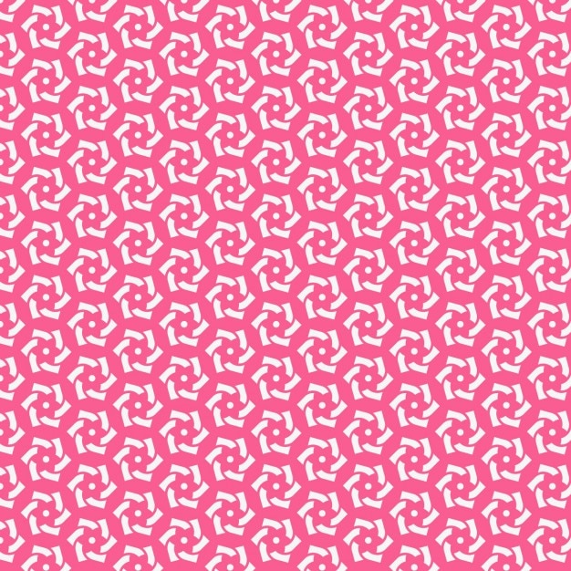 Pink pattern with abstract shapes