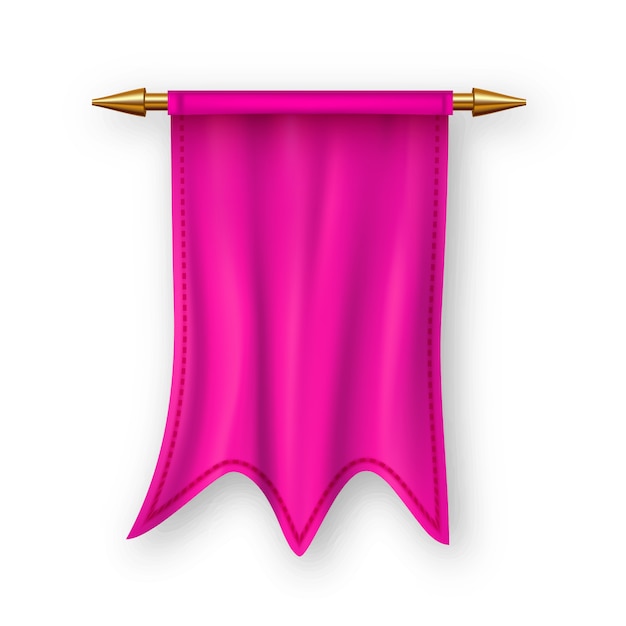 Pink Pennat Flag