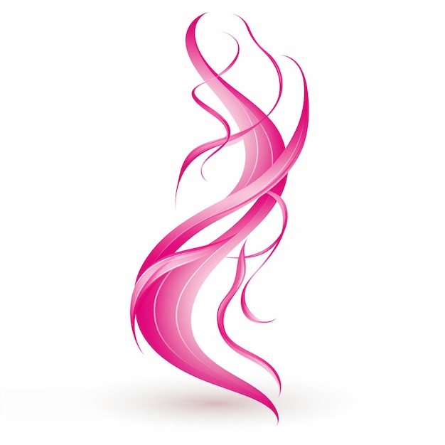 Vector a pink and pink swirl with a pink swirl of flame