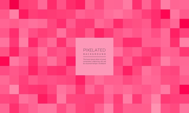 Pink pixelated abstract geometric blur background