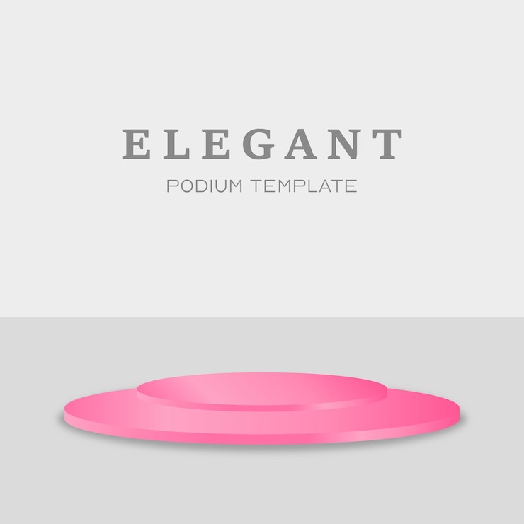 Vector a pink plastic lid is on a gray background