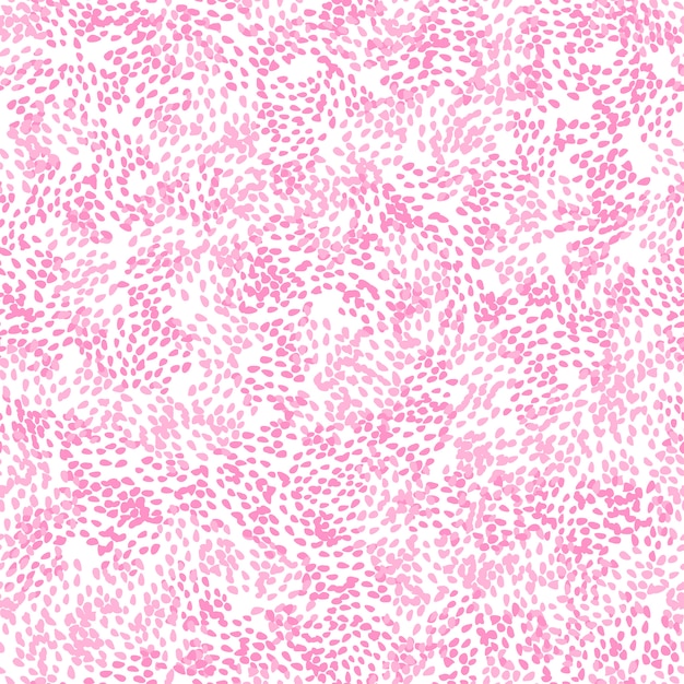 Vector pink polka dot seamless pattern.