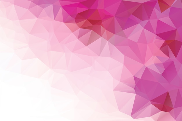 Vector pink polygonal abstract background