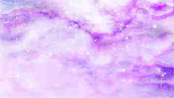 Vector pink and purple watercolor galaxy texture. night starry sky vector background. abstract art illustration. fantazy univerce. purple and pink clouds. paint splash