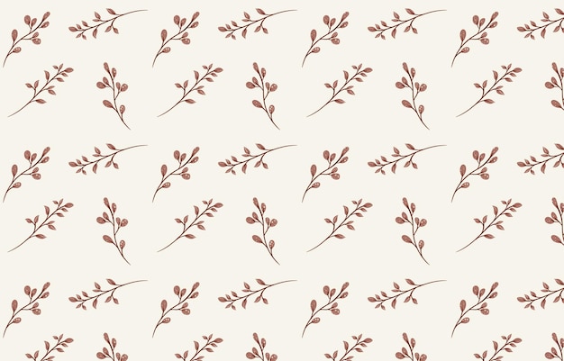pink red leaves floral pattern