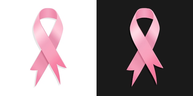 Розовая лента для кампаний по информированию о раке молочной железы