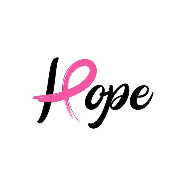 Pink Ribbon, Breast Cancer awareness, grunge style vector design, breast cancer awareness month