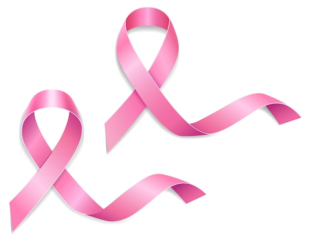 pink ribbon breast cancer awareness symbol on - Stock Illustration  [105727086] - PIXTA