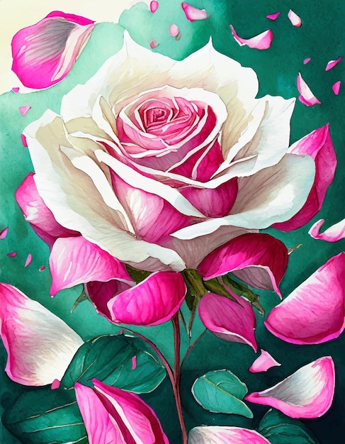 Векторная коллекция розовых роз