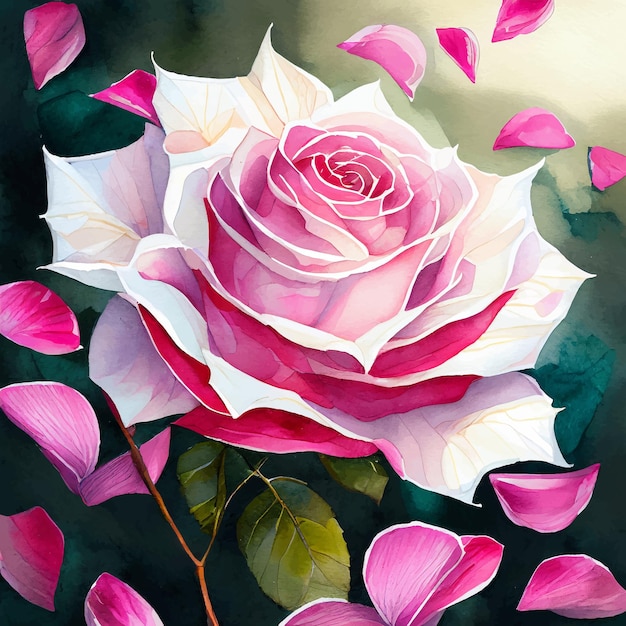 Vector pink roses vector collection