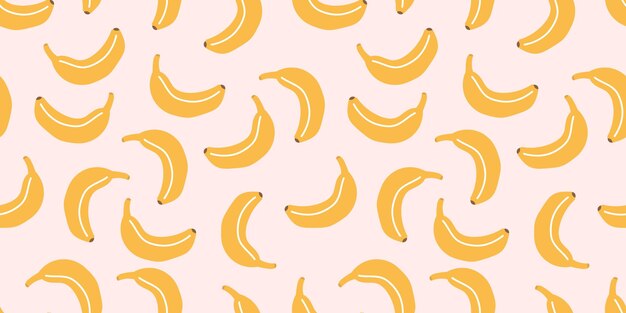 Banner rosa senza soluzione di continuità con le banane.