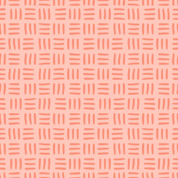 Pink seamless pattern with woven design