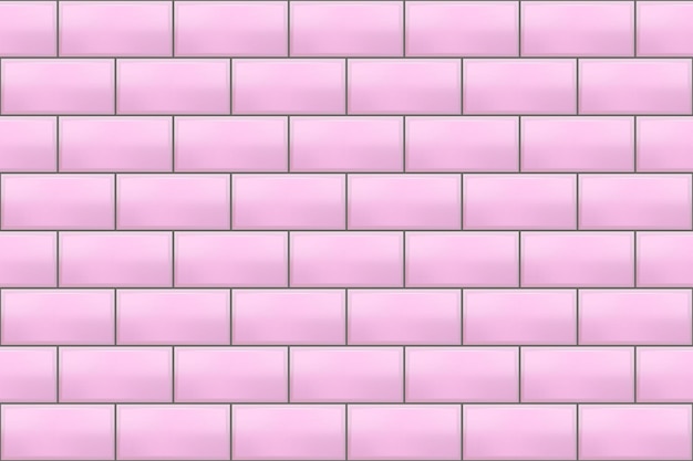 사각형 요소와 핑크 원활한 지하철 타일 패턴입니다.