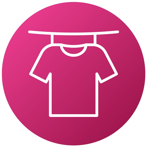 Vector a pink shirt with a white t - shirt on the front