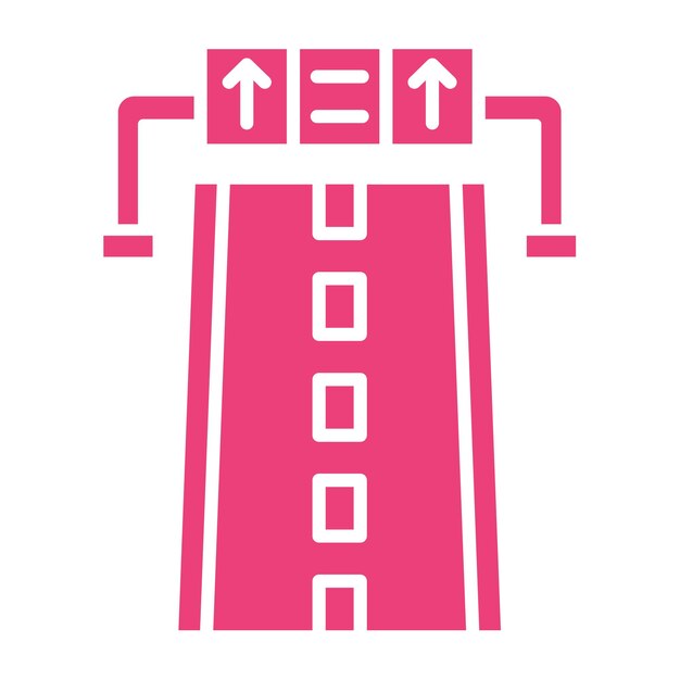 a pink sign with arrows pointing to the left and right