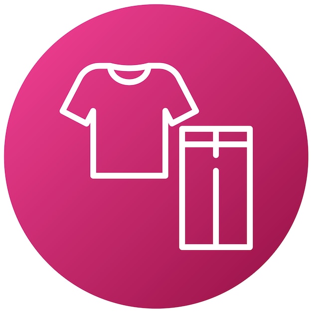 Vector a pink sign with a shirt and pants on it