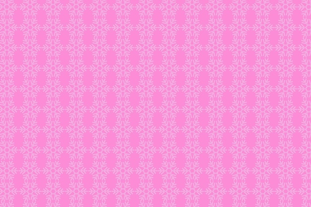 Pink snowflake pattern background