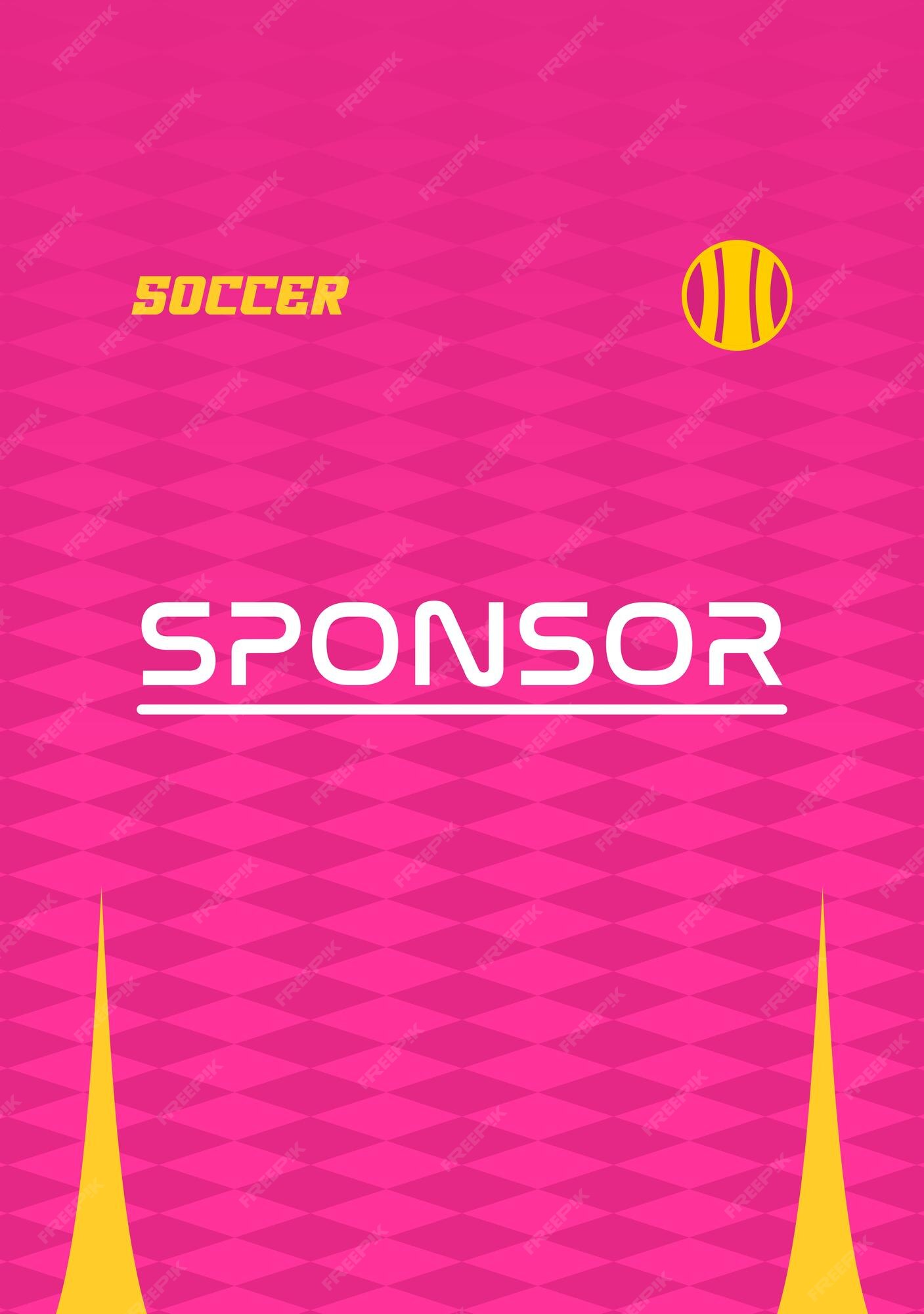 Premium Vector | A pink soccer jersey design vector