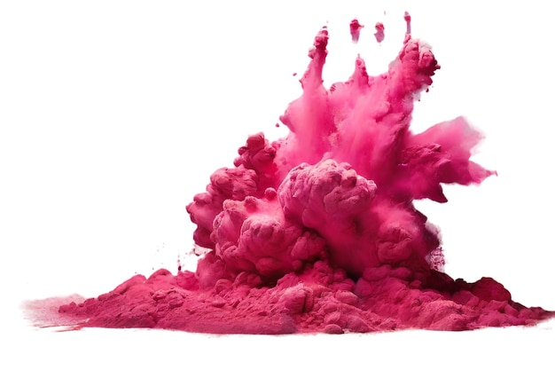 a pink splash of paint has a pink color