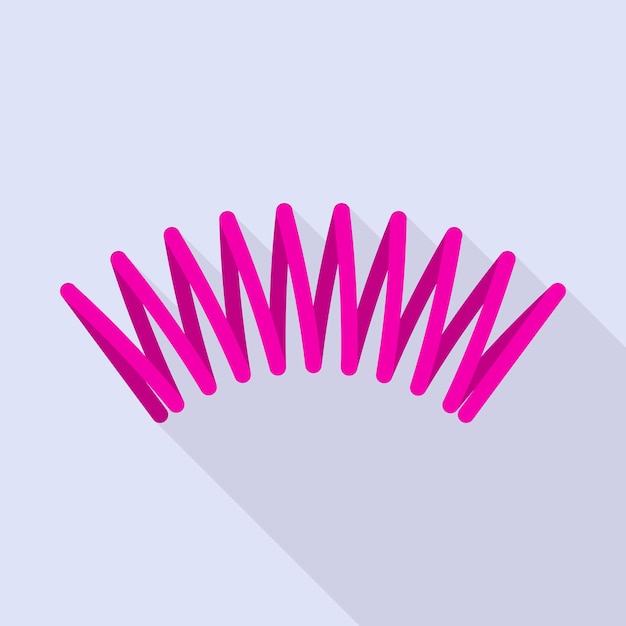 Vettore icona molla rosa illustrazione piatta dell'icona vettore molla rosa per il web design