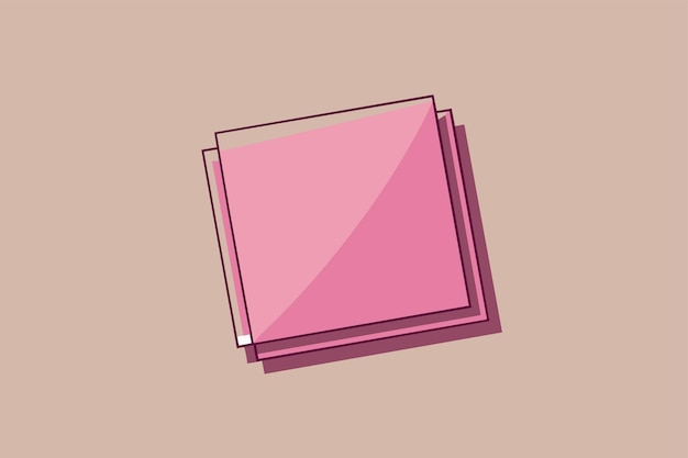 pink sticky notes or notepad