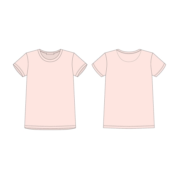 Pink t-shirt isolated  . sportswear, casual urban style.