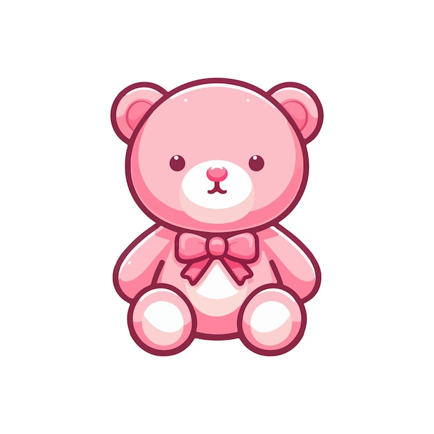 pink teddy bear ai generated image