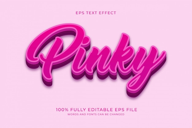 pink teksteffect