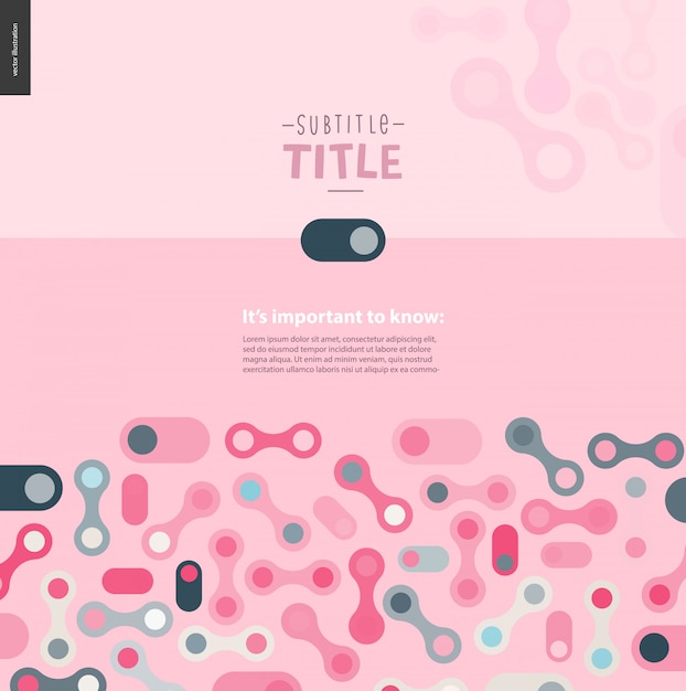 Pink template design web mockup vector banner