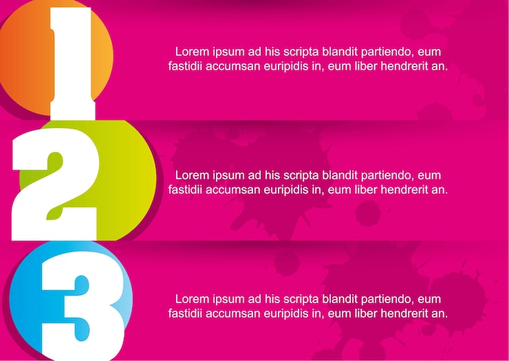 Vector pink templates