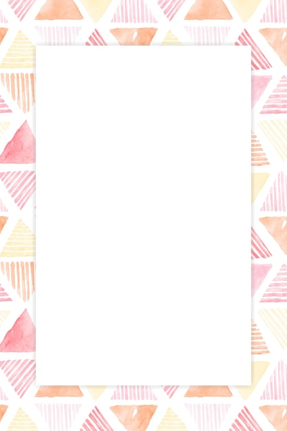 Pink triangle seamless patterned background vector