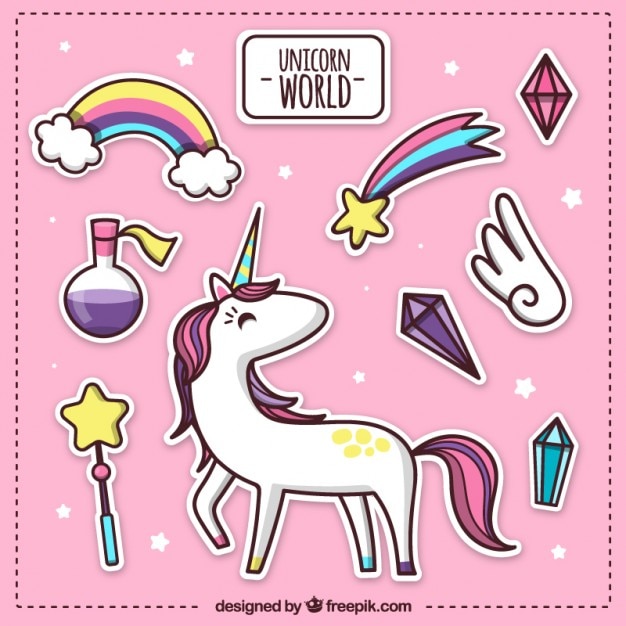 Pink unicorn world