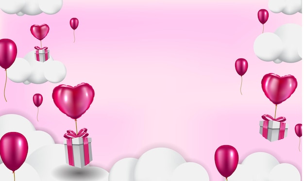 Pink valentine's day background