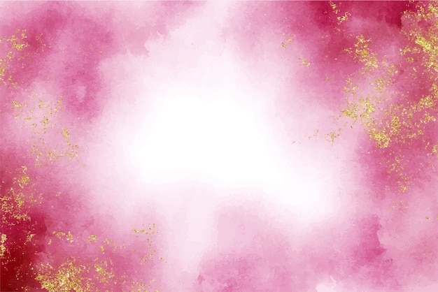 Pink Watercolor Abstract Background with Glitter Luxury Pink Digital Paper