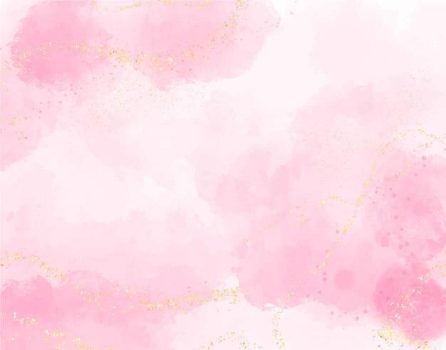 Vector pink watercolor abstract background