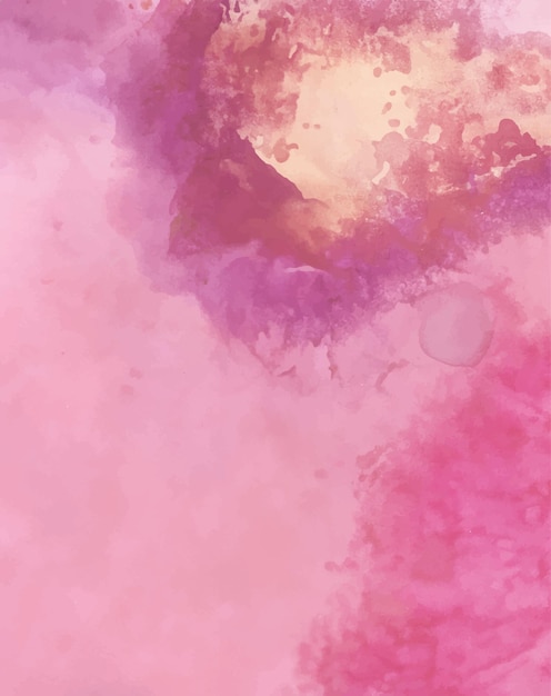 Vector pink watercolor abstract background