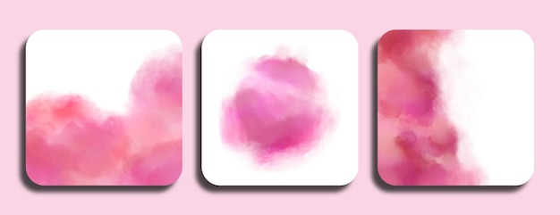 pink watercolor abstract banner background