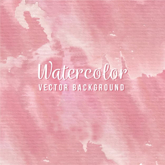 Vector pink watercolor background