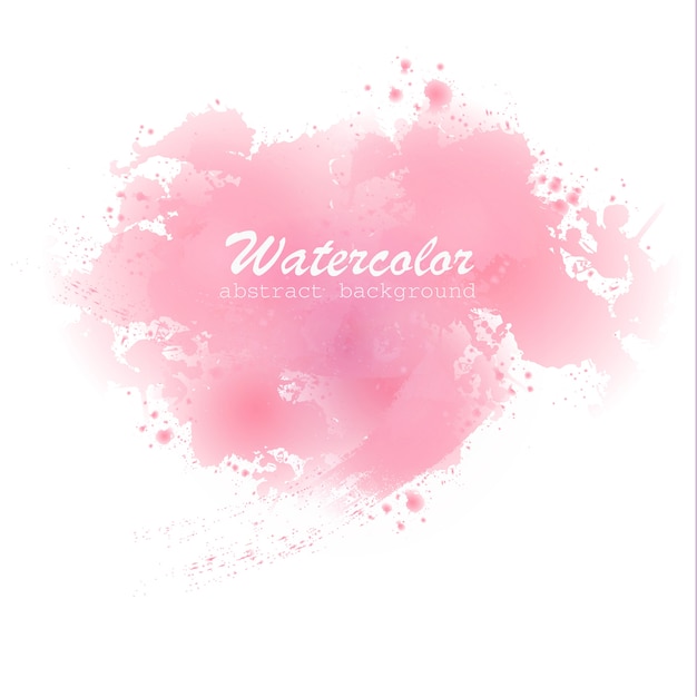 Vector pink watercolor background