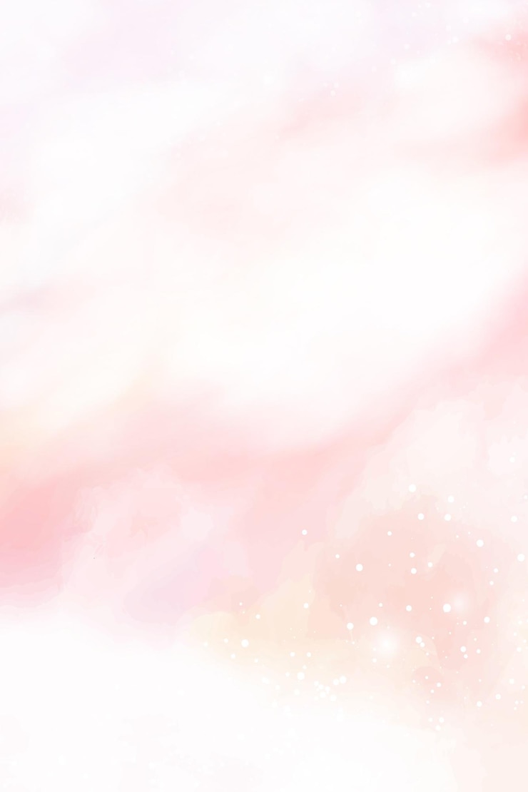Vector ピンクの水彩綿の雲の背景パステルファンタジー空の背景