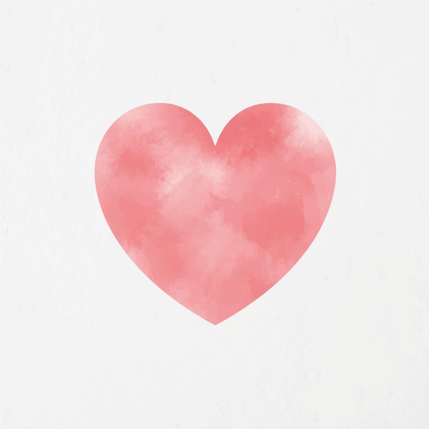 Pink Watercolor heart