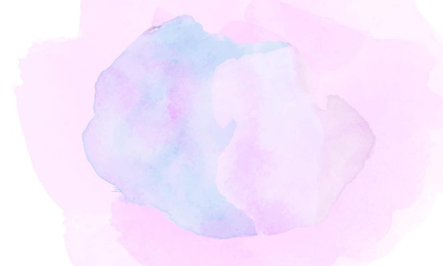 색상의 흰색 배경 파란색 음영에 핑크 수채화 자리