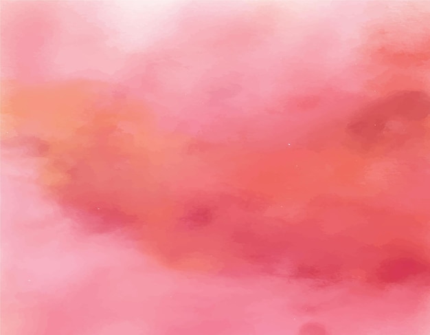 Pink watercolor wet wash splash background template