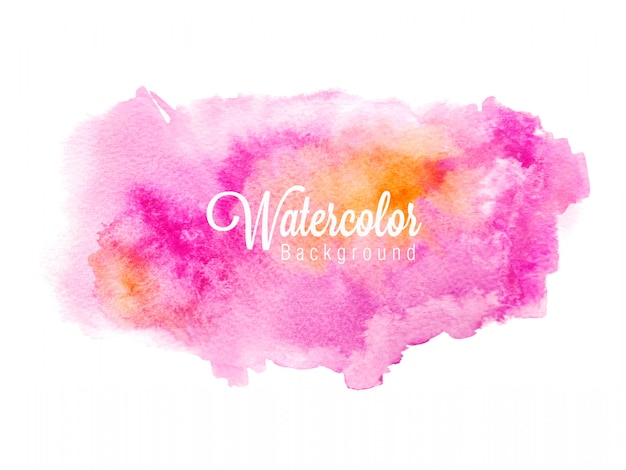 Pink watercolour splash background