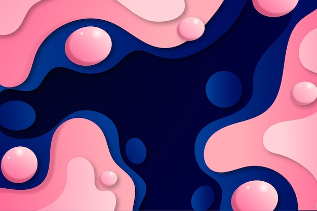 Vector pink wavy with dark background