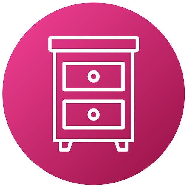 a pink and white cabinet with a pink circle around the top