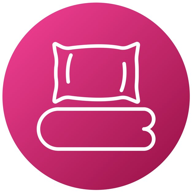 Vector a pink and white pillow with a pink background