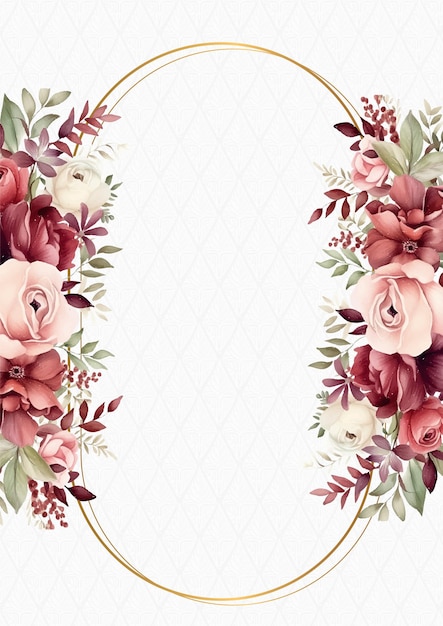 Vector pink white and red modern background invitation template with floral and flower